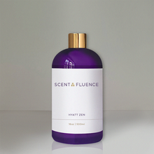 Load image into Gallery viewer, Hyatt Zen diffusible scent oil for home scenting16oz bottle available at ScentFluence