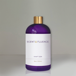 Hyatt Zen diffusible scent oil for home scenting16oz bottle available at ScentFluence