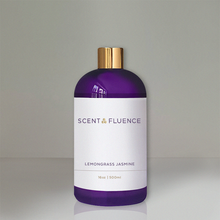 Load image into Gallery viewer, LEMONGRASS - JASMINE scent oil 16oz bottle available at ScentFluence