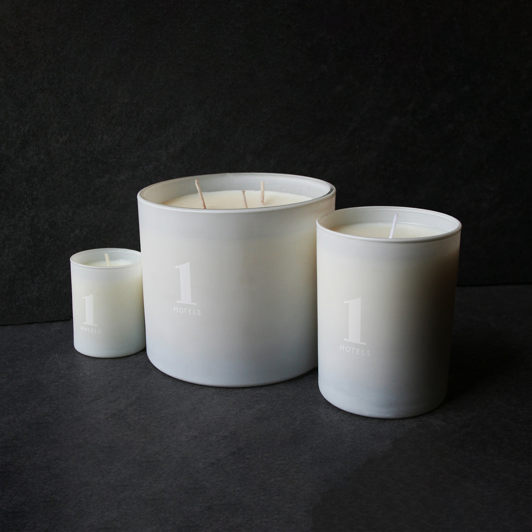 1-Hotel Luxe Candle Original, 3 wick candle, 9oz candle, votive candle. Scent your home with authentic 1 Hotel candles