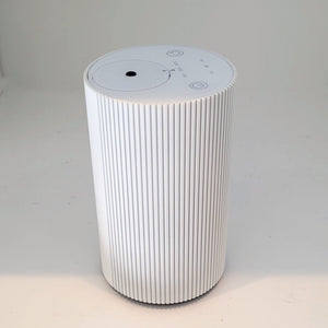 White Matte Ridged Soft Touch scent diffuser from ScentFluence