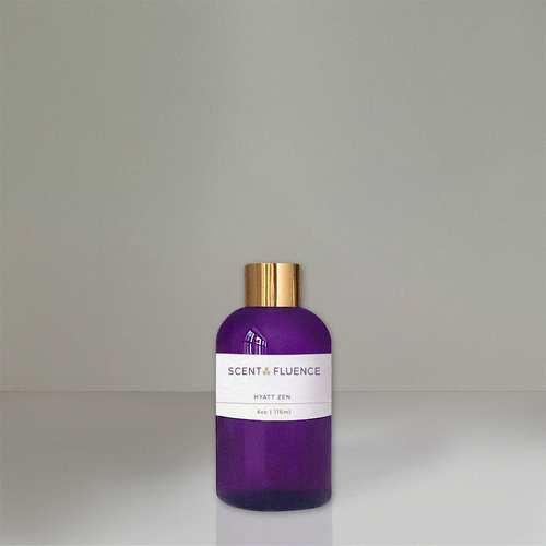 Hyatt Zen ambient scent oil 4oz bottle available at ScentFluence