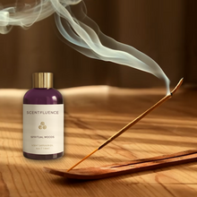 Load image into Gallery viewer, Spiritual Woods purple bottle, scent oil, burning incense stick