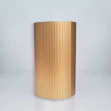 Load image into Gallery viewer, scentfluence luxe chrome ridged ambient diffuser gold