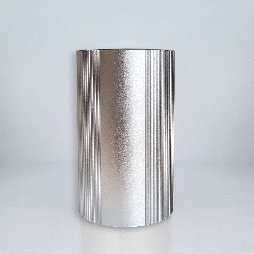 scentfluence luxe chrome ridged ambient diffuser SILVER